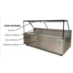 Batea 1.55 vidrio recto 90°...